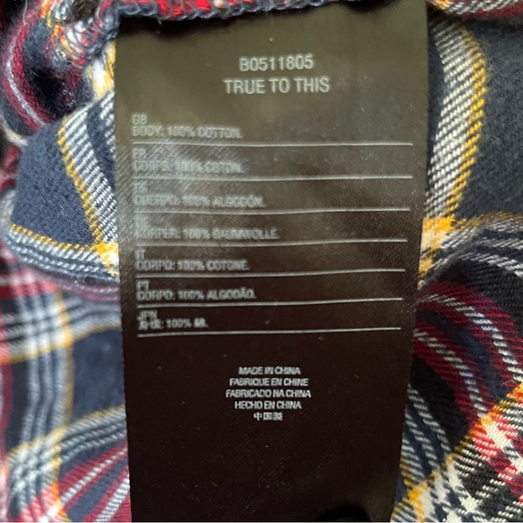 Volcom Plaid Flannel Long Sleeve Button Down Shirt - Picture 3 of 5